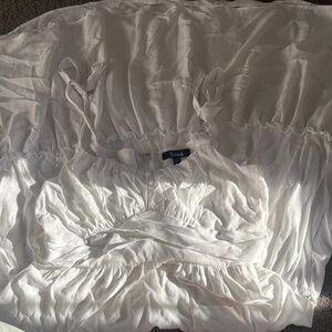 Trixxi Ivory Ruffle Dress